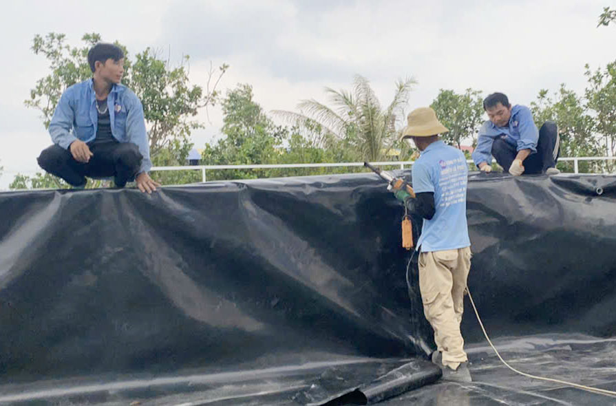 Bạt ao hàn sẵn tròn nổi đường kính 2m