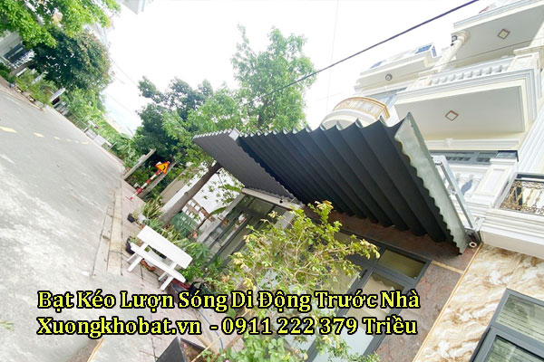 Mái hiên di động quay tay