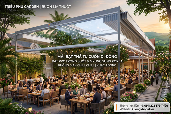 Bạt Thả Tự Cuốn Trong Suốt