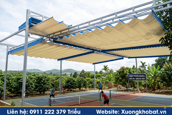 Lắp Bạt Mái Che Sân Thể Thao