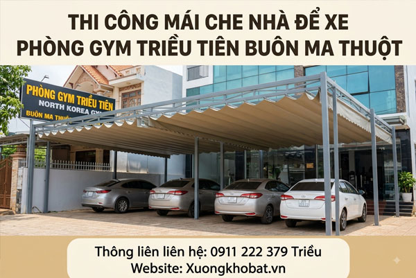 Thi Công Mái Che Nhà Để Xe